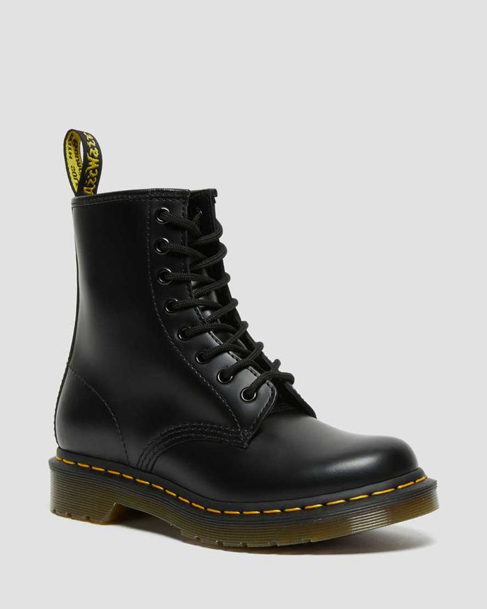 Dr Martens Vintersko Dame Svart 1460 Smooth Læder Lace Up 3590BHILY